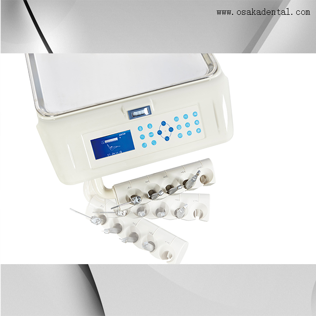 Sillón dental con cubierta eléctrica quirúrgica con bandeja de instrumentos giratorios