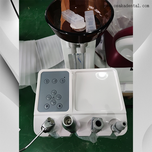 Sillón dental portátil hidráulico con monitor