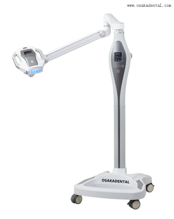 Lámpara blanqueadora de dientes Mobie de color azul con 10 LED y rueda