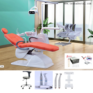 Sillón dental de alta calidad con cuero suave y base de buena calidad