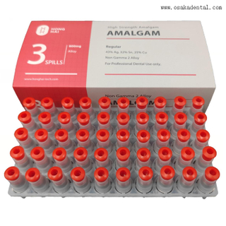 Ag 43% color rojo Cápsula de aleación de amalgama dental 800 mg Spill3