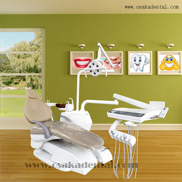 Sillón dental electrónico quirúrgico con taburete de dentista