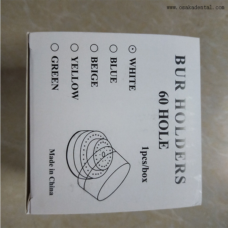 Soporte para fresas dentales para fresas de 60 piezas