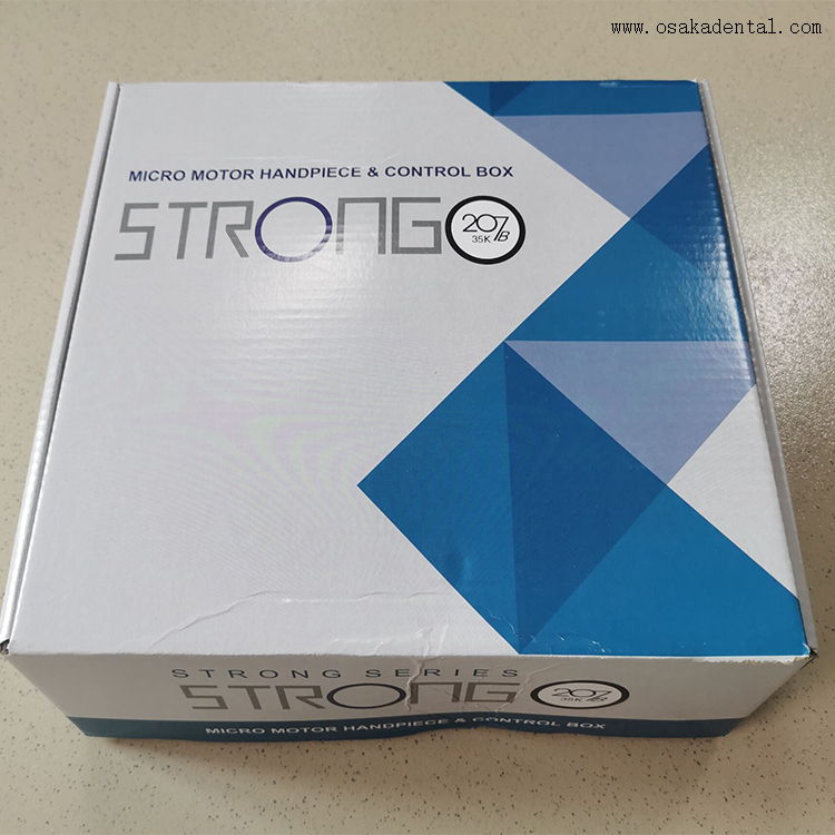 Micromotor dental Strong 210 con pieza de mano diferente