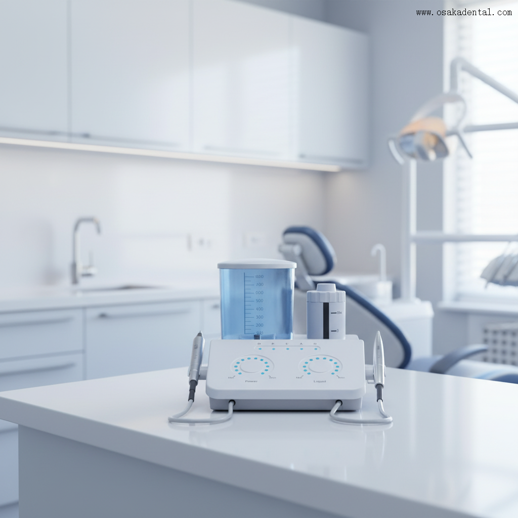Escalador dental con dispositivo de profilaxis de aire dos en uno