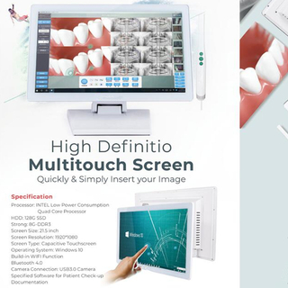 Cámara intraoral dental de pantalla táctil y monitor con WiFi
