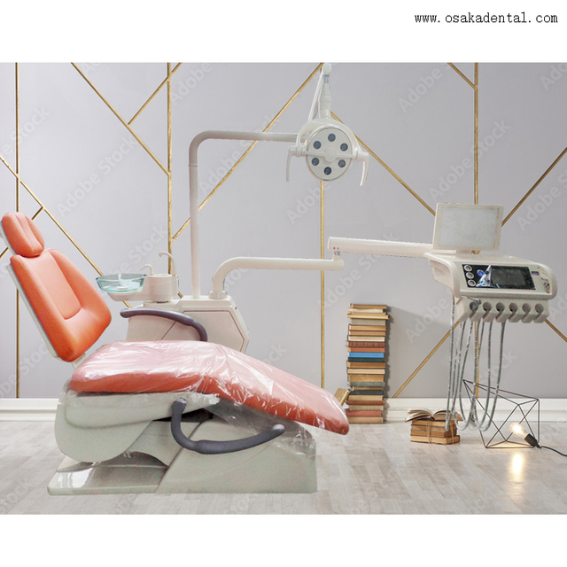 Silla dental económica hidráulica con luz