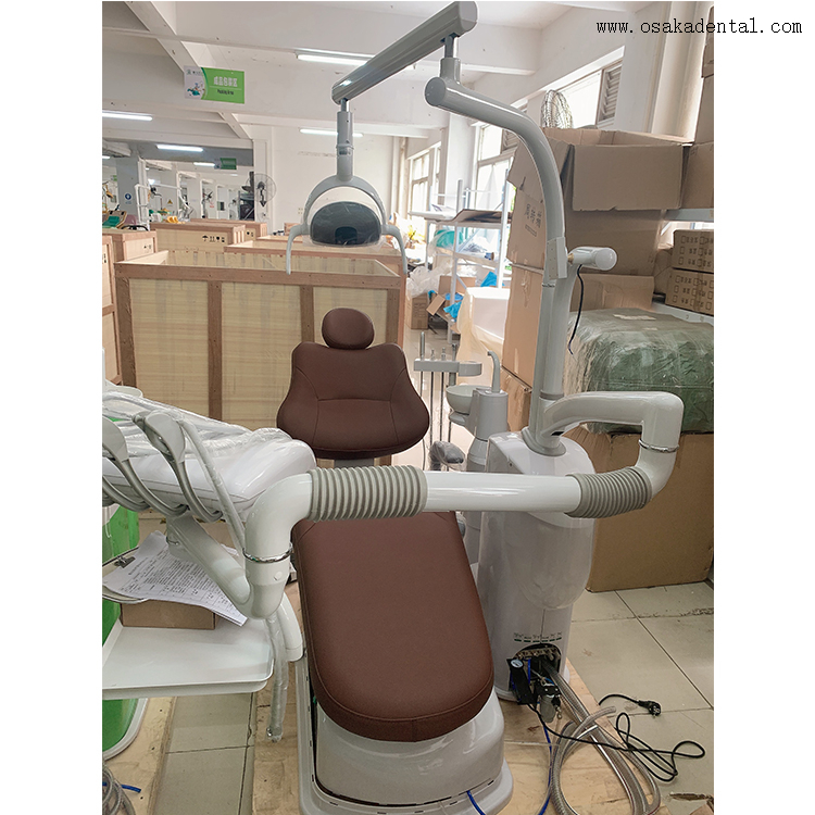 Silla dental de bandeja de instrumentos de respaldo de clase alta