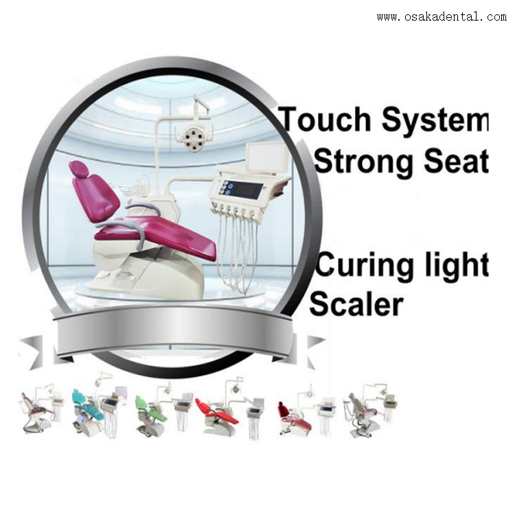 Sillón dental de cuero suave con máquina todo en uno