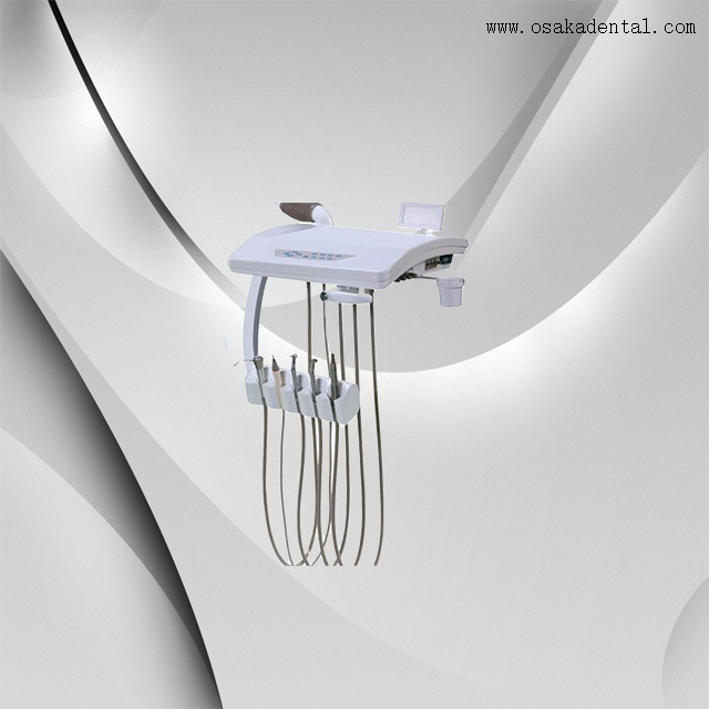 El vinilo cubre la silla dental de cuero con el material dental del alginato del taburete del dentista