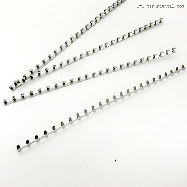 Ligadura de cadena eléctrica, juego de soportes de ortodoncia de tubo bucal, bandas molares, arco Niti