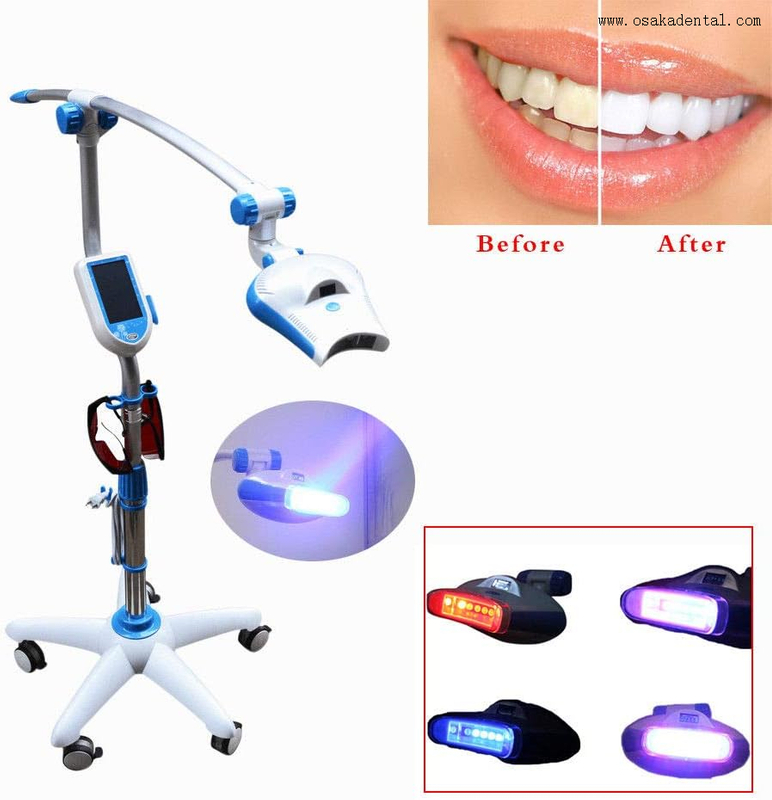 Lámpara blanqueadora de dientes Mobie con pantalla de 5 pulgadas y rueda