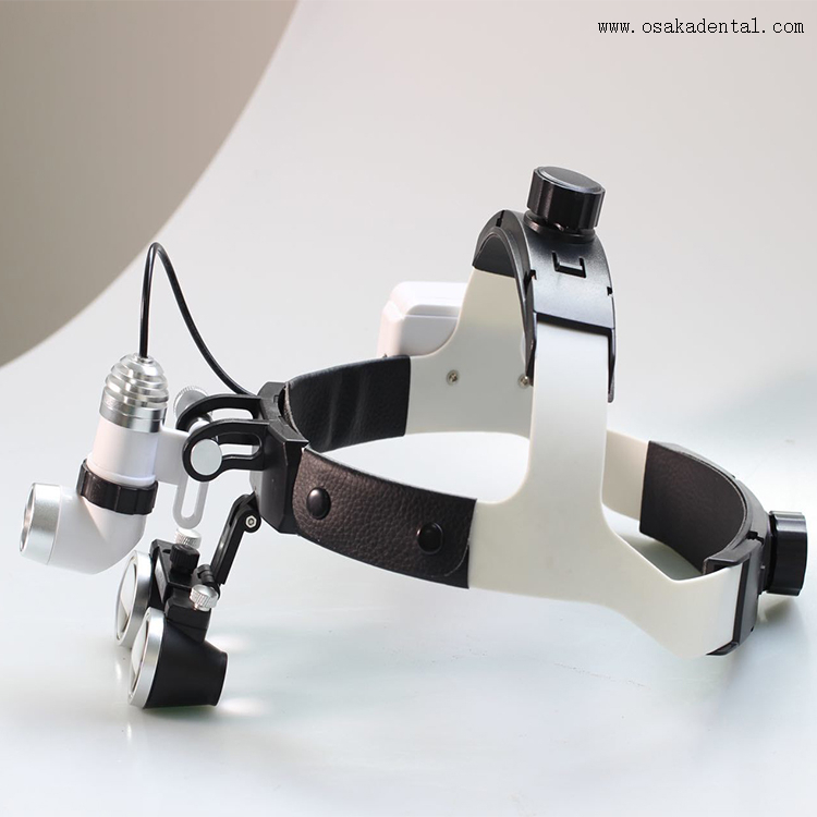 Lupa dental 2,5x con lámpara LED