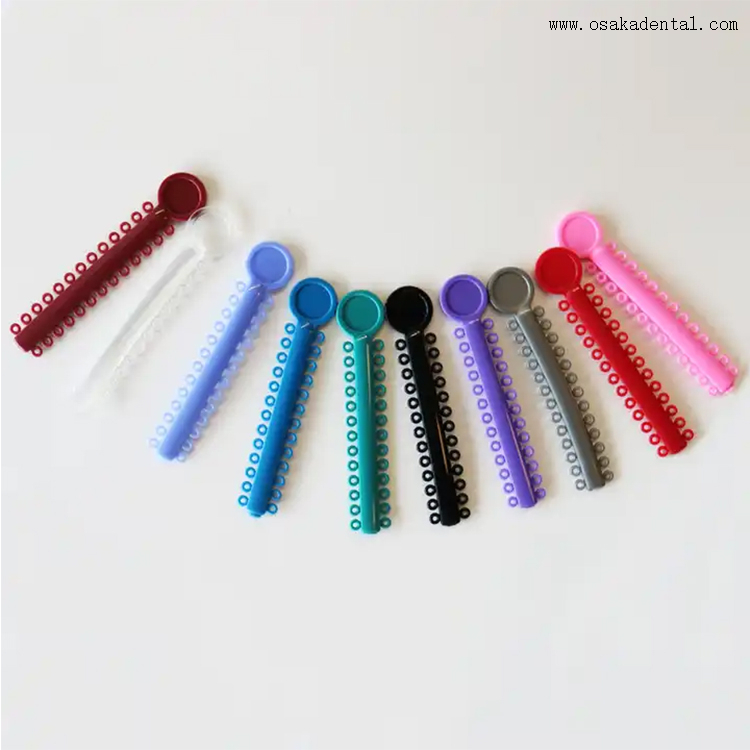 Ligadura de ortodoncia multicolor dental barata OSA-F729-S3
