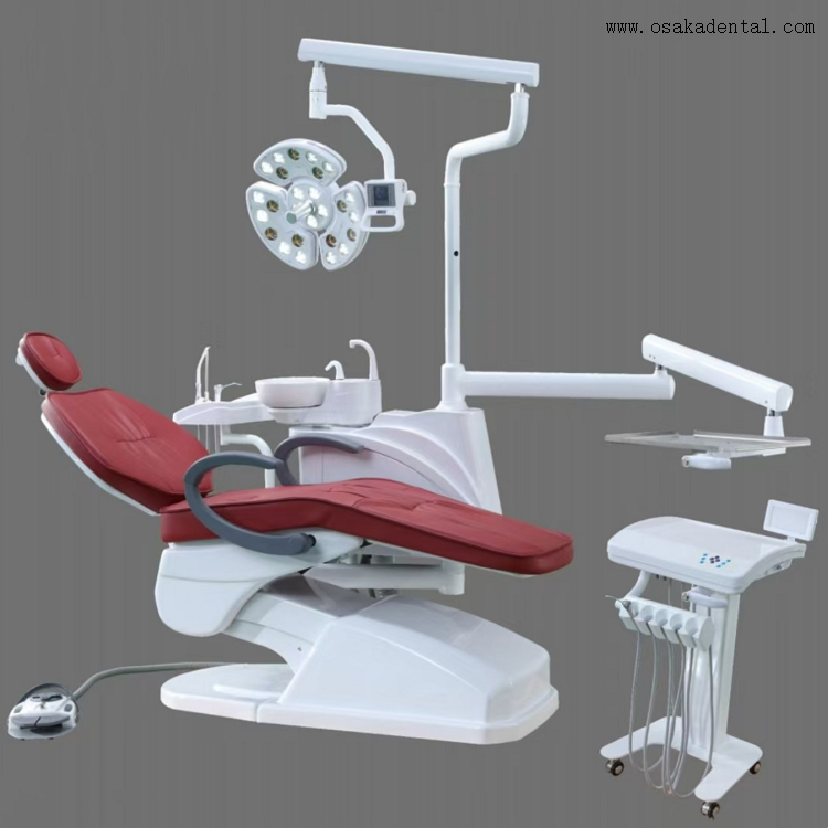 Unidad dental de implante de sillón dental con lámpara LED OSA-A880-11