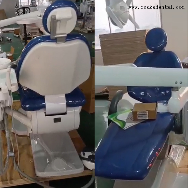 Sillón dental ergonómico para pacientes: cuero suave e iluminación LED ajustable para una comodidad óptima