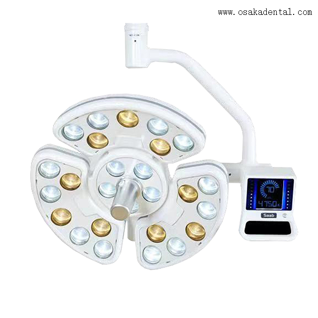 ‌Carro móvil ajustable para lámpara quirúrgica dental con brazo giratorio de 360°