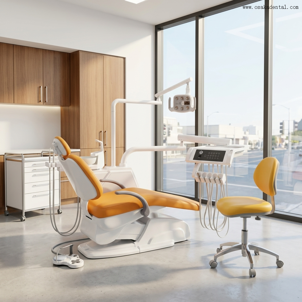 Unidad de sillón dental de alta calidad con bandeja de instrumentos con pantalla táctil