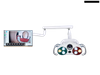 Luz quirúrgica con sensor de operación dental con grabación de cámara de video con brazo para instalar en el monitor