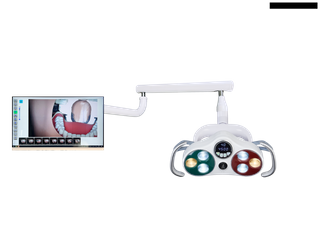Luz quirúrgica con sensor de operación dental con grabación de cámara de video con brazo para instalar en el monitor
