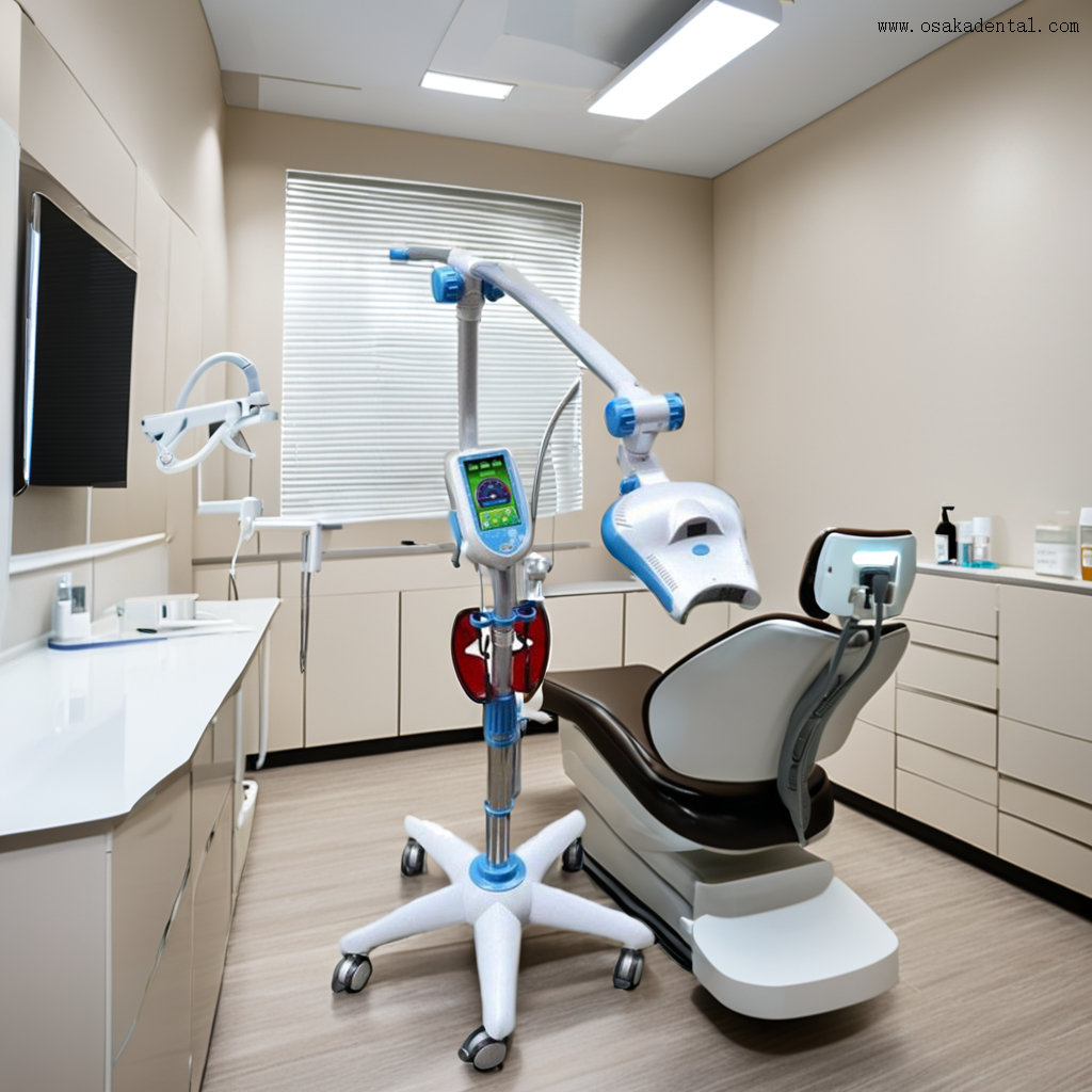 Dispositivo de blanqueamiento dental avanzado para limpieza y brillo dental profesionales en entornos clínicos modernos
