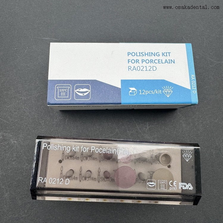 Kit de Pulido Dental para Pocelain(RA) 12 uds/kit 0212D 