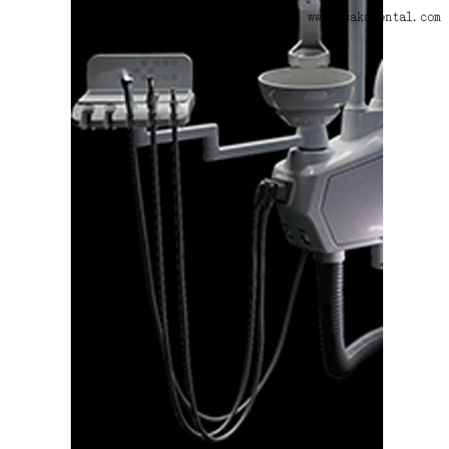 Cómoda lámpara de sillón dental de cuero para clínica dental con material de alginato de impresión dental