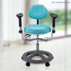 Taburete de sillón dental de lujo con rueda de PU