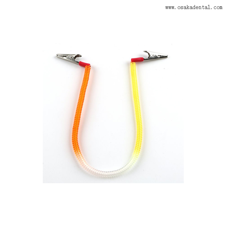 Porta babero dental desechable con clip metálico