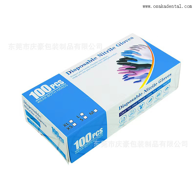 Guantes desechables de nitrilo o guantes de goma