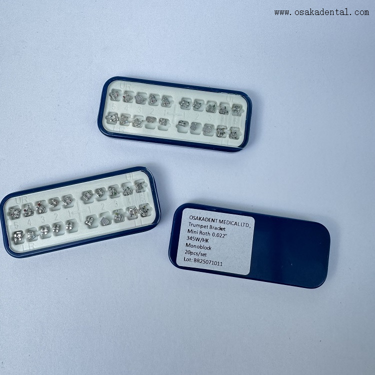 Embalaje de caja de soporte metálico monobloque de ortodoncia ROTH/MBT