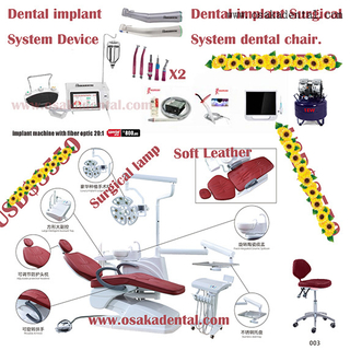 Unidad de implante dental para uso clínico Sillón de implante dental con opción completa para uso en clínica dental
