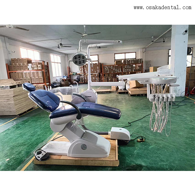 Sillón dental ergonómico para pacientes: cuero suave e iluminación LED ajustable para una comodidad óptima