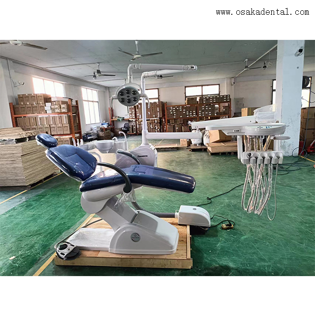 Sillón dental ergonómico para pacientes: cuero suave e iluminación LED ajustable para una comodidad óptima