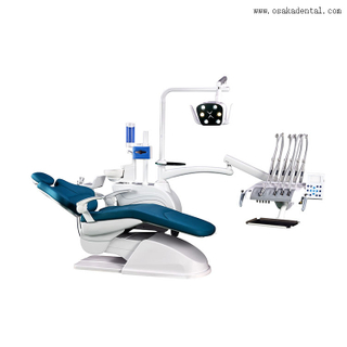 Unidad de sillón dental de alta calidad con bandeja montada superior