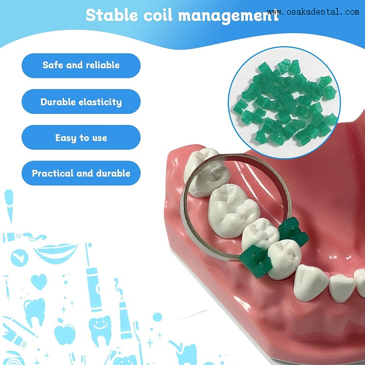 Cuñas dentales de silicona 40 unids/pack