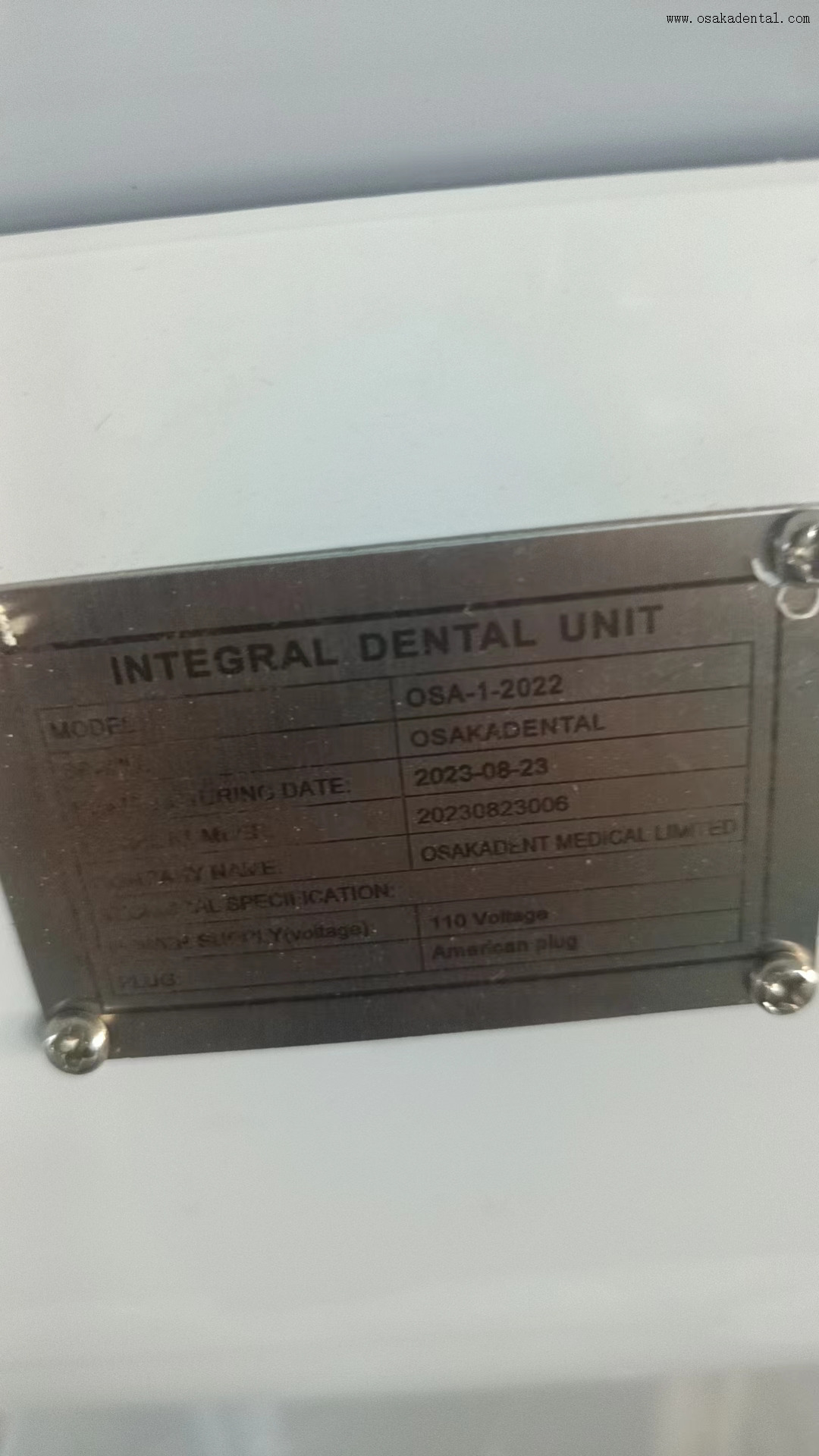 Silla de tratamiento dental LED con pedal multifuncional