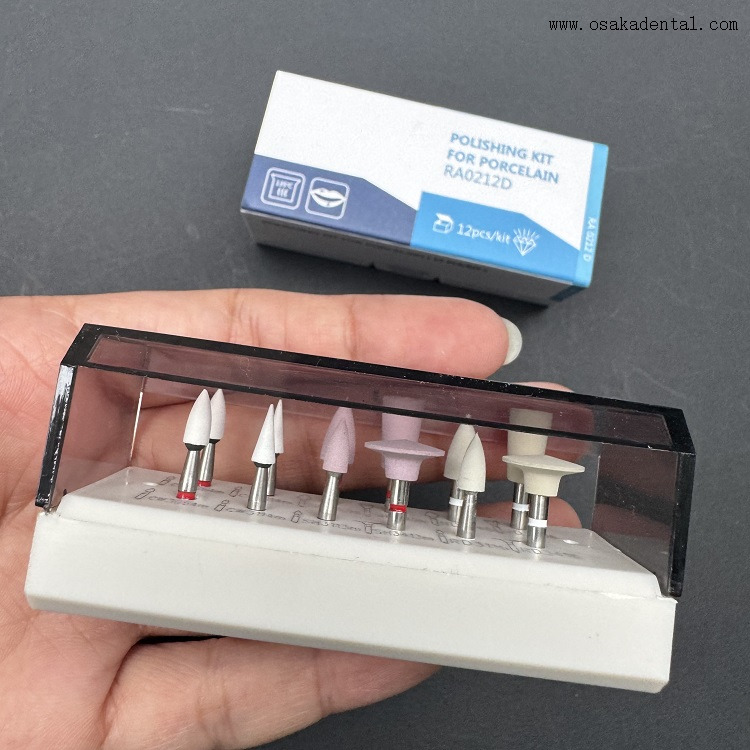 Kit de Pulido Dental para Pocelain(RA) 12 uds/kit 0212D 