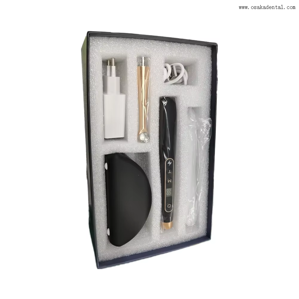 Lámpara de polimerización dental de un segundo, color blanco y negro