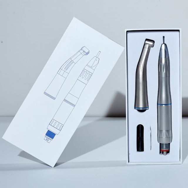 Pieza de mano dental de baja velocidad de fibra óptica con cuerpo de acero inoxidable