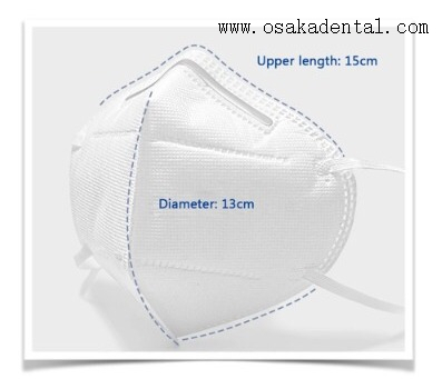Máscara desechable KN95 Consumibles dentales y soporte de ortodoncia