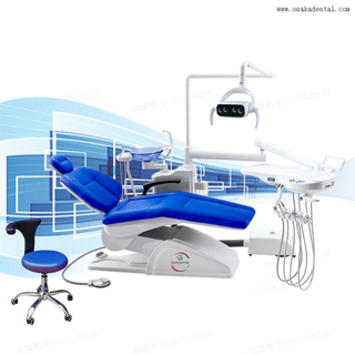 Soft Soft PU LED Dental Silla con todos los equipos dentales