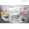 Silla dental con compresor de aire y pieza de mano dental y escalador LED