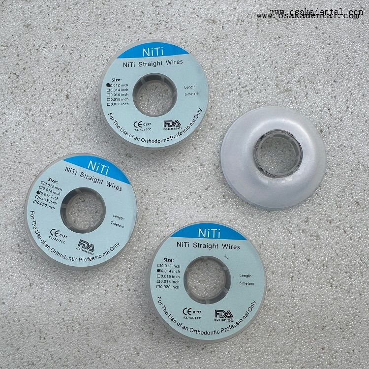 Alambre recto Niti de ortodoncia dental OSA-P103