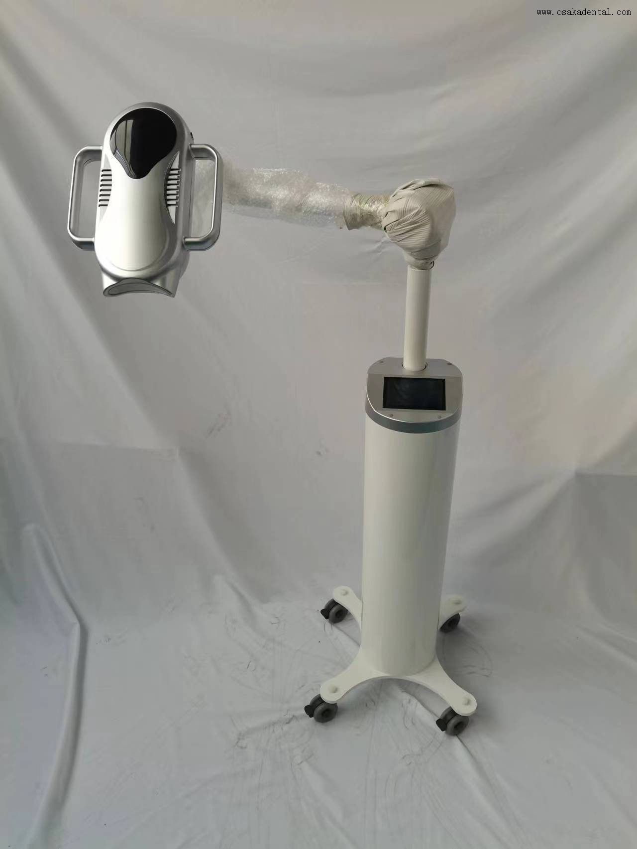 Lámpara blanqueadora de dientes Mobie de tres colores, rojo, azul, morado, con rueda