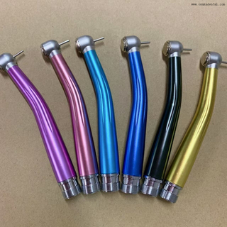 Pieza de mano coloreada de alta velocidad con 3 pulverizadores de agua y sin luz