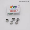 Corona Dental de acero inoxidable para niños, ortodoncia, Metal, 5 unidades/caja