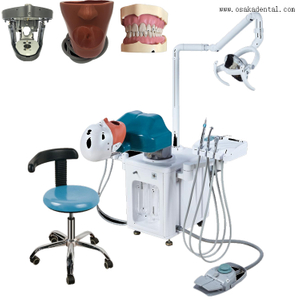 Simulación eléctrica dental para 1 estudiante y operación a cuatro manos sin escritorio