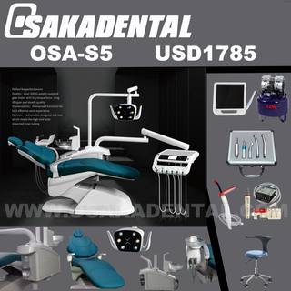 Conjunto de unidad dental con opción completa Unidad dental de lujo para clínica dental opción OSA-S5