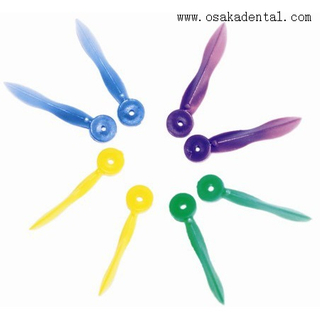 Cuña de plástico dental desechable con agujeros